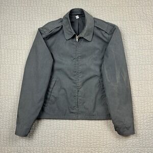 Vtg Blauer Military Jacket Size 36R (Small) Black Ceiling Zero Weather Resistant